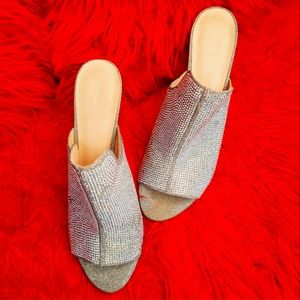 Aldo Silver Bling Heels